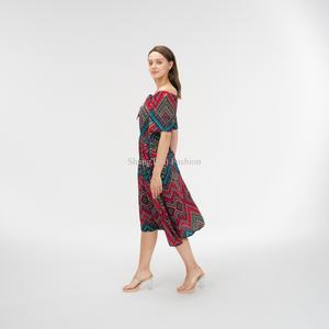 Vestidos Largos Casuales para Mujer, Vestido Bohemio, Vestidos de Moda para Damas, Impresión Personalizada OEM - Product Image 3