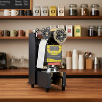Machine à sceller les gobelets entièrement automatique 220V, machine à sceller les gobelets à thé au lait et à café, machine à sceller les gobelets en plastique pour jus et thé au lait