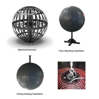 Esfera de globo LED flexible y suave para interiores, pantalla LED circular personalizada para tiendas minoristas, salas de exposiciones, gráficos de animación