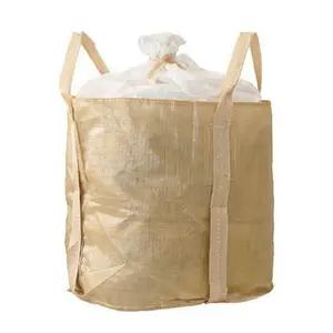1 tonelada 2000kg kilos Durable FlBC flexcon Embalaje Big Jumbo Bag Poly PP Super Saco bolsas blancas para construcción a granel
