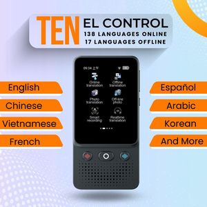 Traductor de Viaje y Estudio Portátil con IA T13, Venta al por Mayor de Fábrica, 160 Idiomas, Traducción de Voz y Fotos en Tiempo Real para Negocios - Product Image 3