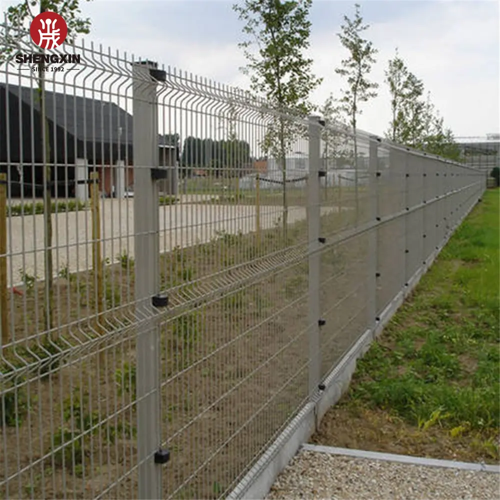 cheap welded wire mesh curved fence / high security curved fence panels