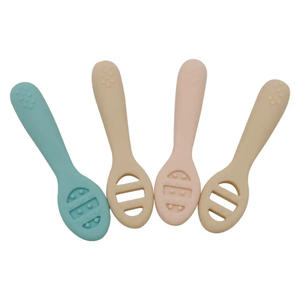 Cuchara <span class=keywords><strong>de</strong></span> Silicona Suave <span class=keywords><strong>de</strong></span> Grado Alimenticio para Bebés, Juego <span class=keywords><strong>de</strong></span> Pre-Cucharas para <span class=keywords><strong>la</strong></span> Primera Alimentación del Bebé, Utensilios para <span class=keywords><strong>la</strong></span> Primera Etapa <span class=keywords><strong>de</strong></span> Destete Guiado - Product Image 1