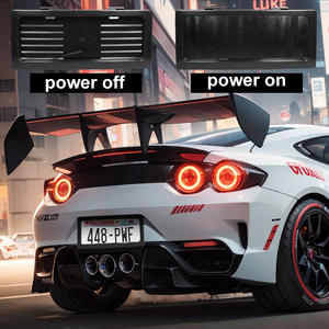 Protecteur de plaque d'immatriculation avec volet roulant électrique télécommandé pour plaque standard américaine, marché équatorien - Product Image 1