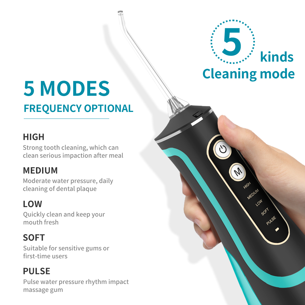 Беспроводные с зубцами, очиститель для полости рта зубная нить ирригатор для полости рта воды ирригатор Электрический водяной Флоссер в стиле «сделай сам»; Режимов для домашнего использования