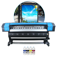 Plotter de Inyección de Tinta de Formato Grande de 1.6m 1.8m 3.2m, Impresora XP600 I3200 con Tinta Eco Solvente para Impresión de Pósters, Lonas y Vinilos