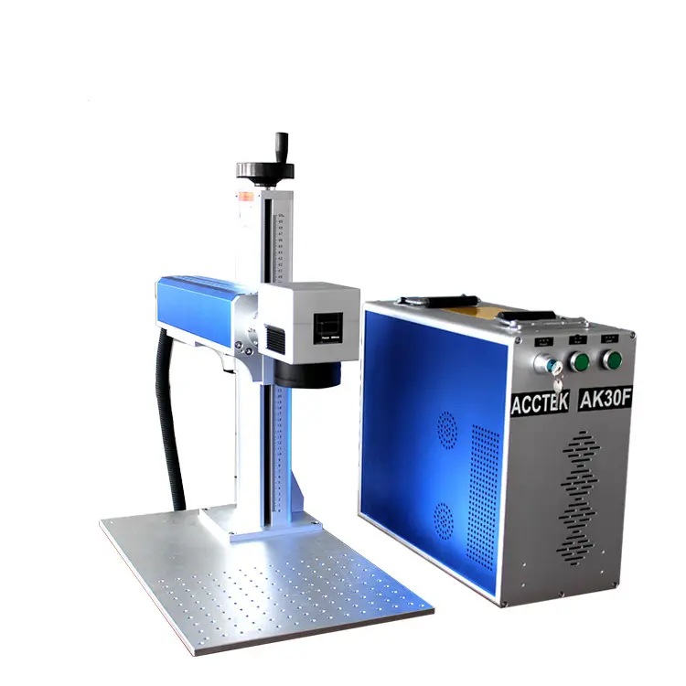 30w fiber laser marking machine for jewelry pens steel metal laser marking machine 50W