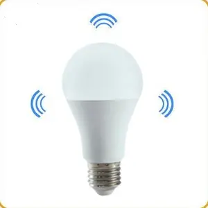 Lâmpada de luz inteligente para casa, sensor de movimento e radar, lâmpada globe de segurança, acessórios para lâmpadas AC 90 80 A60 E22 17s 400