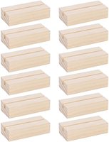 Porte-cartes postales en bois de pin numéros de Table en bois fête Table de mariage nom porte-cartes mémo support pinces support carte bureau.