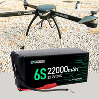 Qiqi vente en gros batteries de drone de protection des plantes agricoles 22000mAh 44000mAh, 6S 12S 14S 22.2V/44.4V/51.8V