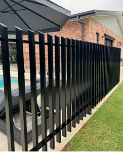 Valla de piquete de metal de aluminio con recubrimiento de polvo negro personalizada Modelado 3D Nuevo diseño europeo para la seguridad del patio delantero del patio trasero - Product Image 2