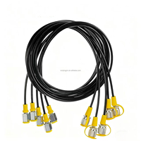 Kit de diagnostic hydraulique pour excavatrice avec manomètres et jeu de raccords de tuyaux
