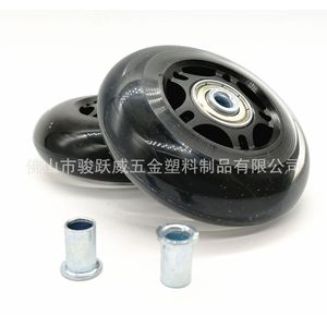 Furniture Caster 75mm Dual Bearings Black Transparent Silent <b>Swivel</b> Wheel For Furniture And Hotels - Product Image 4