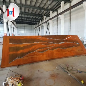 Tôle d'acier Corten, prix au kg, A588 A242, tôle d'acier patinable, bobine, fournisseur, usine, vente en gros, sculpture de jardin en métal découpée au <span class=keywords><strong>laser</strong></span> - Product Image 6
