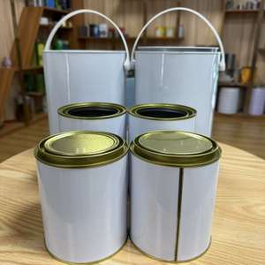 علب معدنية فارغة مستديرة سعة 1000 مل للطلاء مع أغطية من مصنع العلب المعدنية - Product Image 5