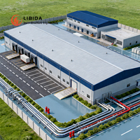 Entrepôt préfabriqué de structure métallique de Hall en acier de norme de la CE de vaste zone