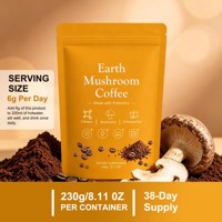 Poudre de café aux champignons avec prébiotiques, collagène et Ashwagandha – Complément alimentaire OEM, marque privée, vente en gros
