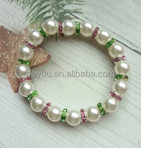 DIY College Female <strong>Sisters</strong> Enamel Metal Bead Elastic <strong>Bracelet</strong> - Product Image 5