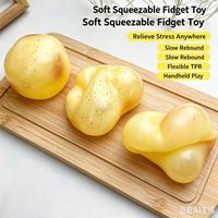 Balle anti-stress en caoutchouc souple à l'huile de coco, effet pétillant, sensation de rebond lent, jouet sensoriel pour acheteurs en gros