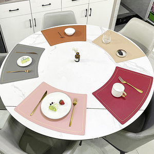 Phnom Penh Waterproof Heat Resistant Leather Insulated Eco-Friendly Dining Table <b>Mat</b> for Hotel Western Food Use - Product Image 1