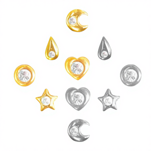 Lotus - Gemas Dentales Personalizadas de Plata 925 con Cristales de Moissanita y Oro Blanco, Joyería Fina y Elegante - Product Image 3