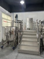 Mélangeur d'agitateur de chauffage d'homogénéisateur liquide 1000L avec la capacité de fraisage de double veste de moteur de Siemens