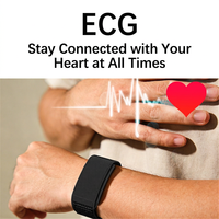 Bracelet intelligent sans écran P13, moniteur de santé, bracelet de suivi du sommeil, fréquence cardiaque, oxygène sanguin, Bluetooth pour le sport