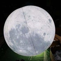 Décoration de scène d'école Gonflables géants Grand ballon lumineux Terre gonflable Soleil et Lune