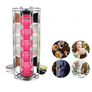 Distributeur de Capsules de café, organisateur de support de Capsules de café rotatif à 360 degrés, peut contenir 52 Capsules, <span class=keywords><strong>noir</strong></span> - Product Image 3