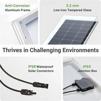 Panneau solaire mono PERC OEM ODM en gros, 150W-280W, module PV haute efficacité pour système d'énergie solaire hors réseau domestique