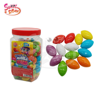 Bonbons à mâcher ovales en forme de boule d'olive colorée, saveur fruitée, croquants, en gros