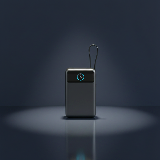 Business Ultra Slim 10000mAh Qi2.2 25W Magnetic Wireless Portable Charger with TFT HD Display