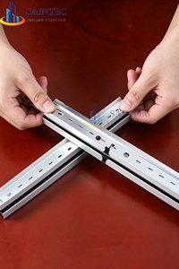 Sistema de Rieles para Techo de Placas de Yeso PVC Modernas, Resistentes al Fuego, Personalizables, Tipo T, para Uso en Hoteles, Acero Galvanizado de Alta Calidad - Product Image 3