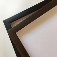 Cadre de boîte 3D en MDF noir de grande taille sur mesure, 30x40 cm, profondeur 2 cm, à suspendre au mur