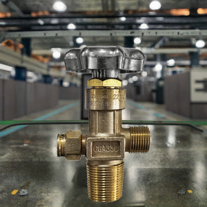 Válvula de Gas de Latón de Alta Presión para Oxígeno y CO2 con Dispositivo de Seguridad de Control Manual CGA580 CGA540 CGA510 CGA350 CGA320 CGA870 para Cilindros - Product Image 3