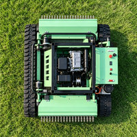 Broyeur à fléaux broyeur à fléaux lourd télécommandé avec moteur diesel 292 pour herbe épaisse vergers et coupe de végétation de