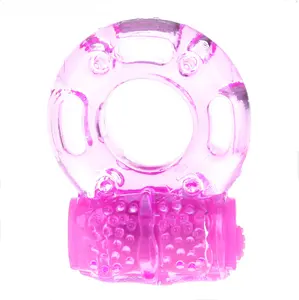 Ninghao Adult Sex Toy Silicone Cock Ring Vibrator Rubber Male Products Strong Vibration Delay Ring