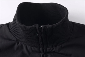 Chaqueta Harrington Minimalista Personalizada para Hombre, Talla Grande, Cuello Alto, Cierre Completo, Estilo Urbano, Informal, Abrigo Liso al por Mayor 8043 - Product Image 3