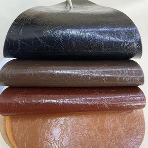 8020 1.2 मिमी pu चमड़े के तेल ने अच्छी लाइनों को स्ट्रेचबल सूट बैग सोफे की कुर्सियां फाक्स चमड़े के लिए बुना हुआ था। - Product Image 5
