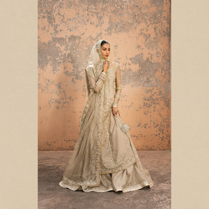 Dusty pink bridal <b>Dress</b> With Very beautiful handmade <b>silver</b> embroidery Pakistani <b>Dress</b> - Product Image 1