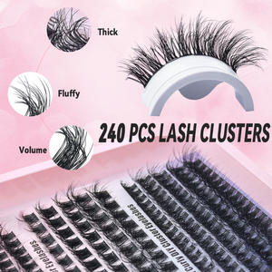 Extensions <span class=keywords><strong>de</strong></span> cils en bouquets naturels et doux 30P 40P 50P 60P 80P 100P, vente en gros, marque privée, DIY - Product Image 5
