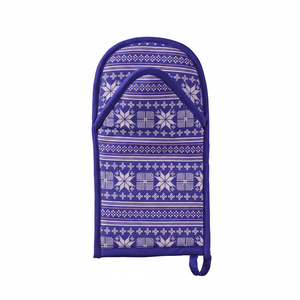 Gant de four de cuisson en silicone résistant à la chaleur personnalisé ensemble de gants de four à micro-ondes en coton, ensemble de gants de gril de cuisine - Product Image 1