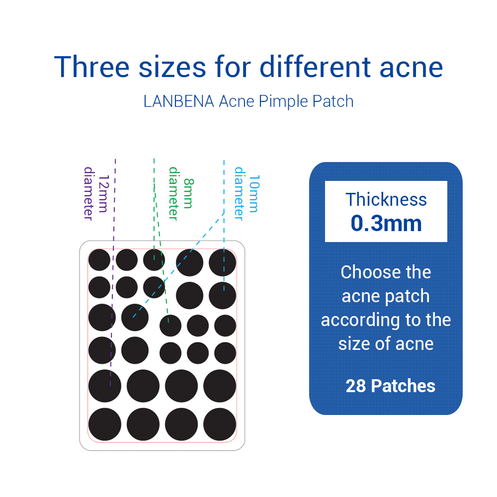 BREYLEE tea tree acné point traitement patch hydrocolloïde 0.3mm livraison gratuite