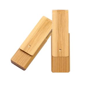 Memoria USB Giratoria de Madera de Bambú, Múltiples Materiales de Madera, Logotipo Personalizado con Láser, Pendrive para Regalos Corporativos - Product Image 4