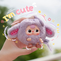 Boîte mystère officielle de peluches Baby Three BB3, boîte mystère de peluches Baby Three Tuantuan Beast, boîte mystère d'animaux en peluche, originale et scellée.