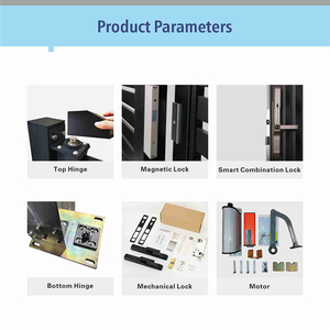 Porte <span class=keywords><strong>coulissante</strong></span> automatique Cocoon Times avec intégration Smart Home, contrôle à distance WiFi via application, en alliage d'aluminium noir - Product Image 4