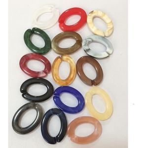 Cadena de cristal ocular de 20x29mm, cadena de resina acrílica ovalada de plástico antideslizante, para protección del medio ambiente - Product Image 5