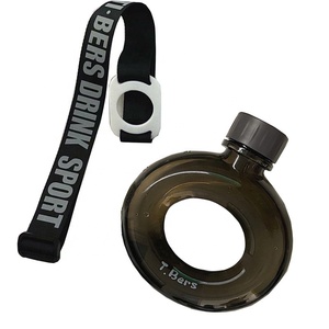 Oval Donut Bangle Sports Water Bottle 500ml Eco Friendly & BPA Free Plastic Portable Water Bottle For Fitness Yoga Gym