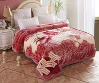 Couverture en vison personnalisé, 100% Polyester Royal et espagnol