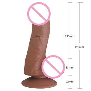 Dildo réaliste en silicone souple Aphrodisia avec boules, tige texturée flexible, ventouse puissante, masseur personnel étanche - Product Image 6